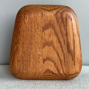 VINTAGE 80’s SOLID oak napkin holder